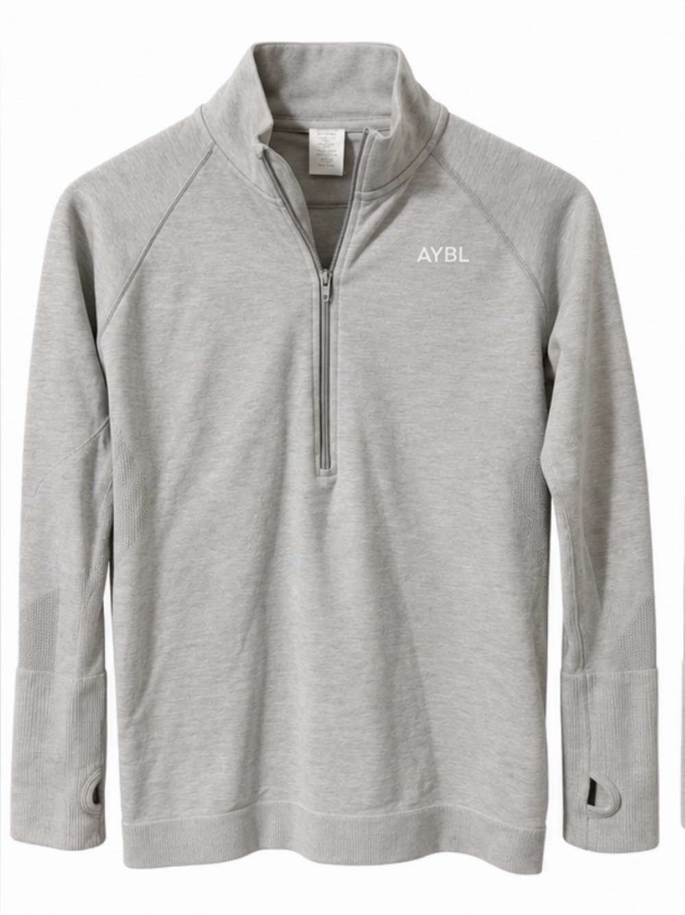 AYBL Light Heather Gray Women's Half-Zip Pullover